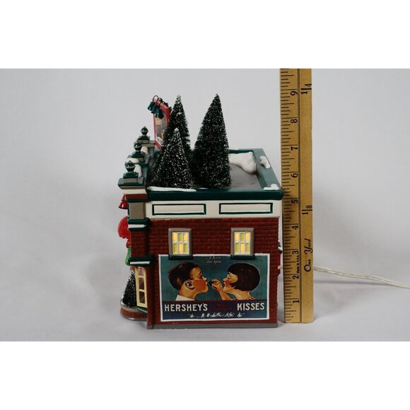 Department 56 Hershey's Chocolate Shop Original Snow Village #54913 Lighted COA - Picture 2 of 13